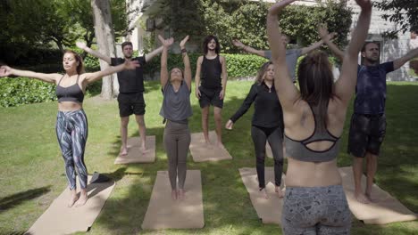 Yoga-Gruppentraining-Gemeinsam-Im-Park